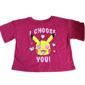 Pokemon girl’s tshirt “I choose you”. Perfect for Valentines Day. Size Small NWT